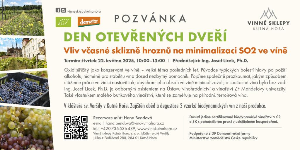 Pozvánka na odborný den v klášteře sv. voršily v kutné hoře